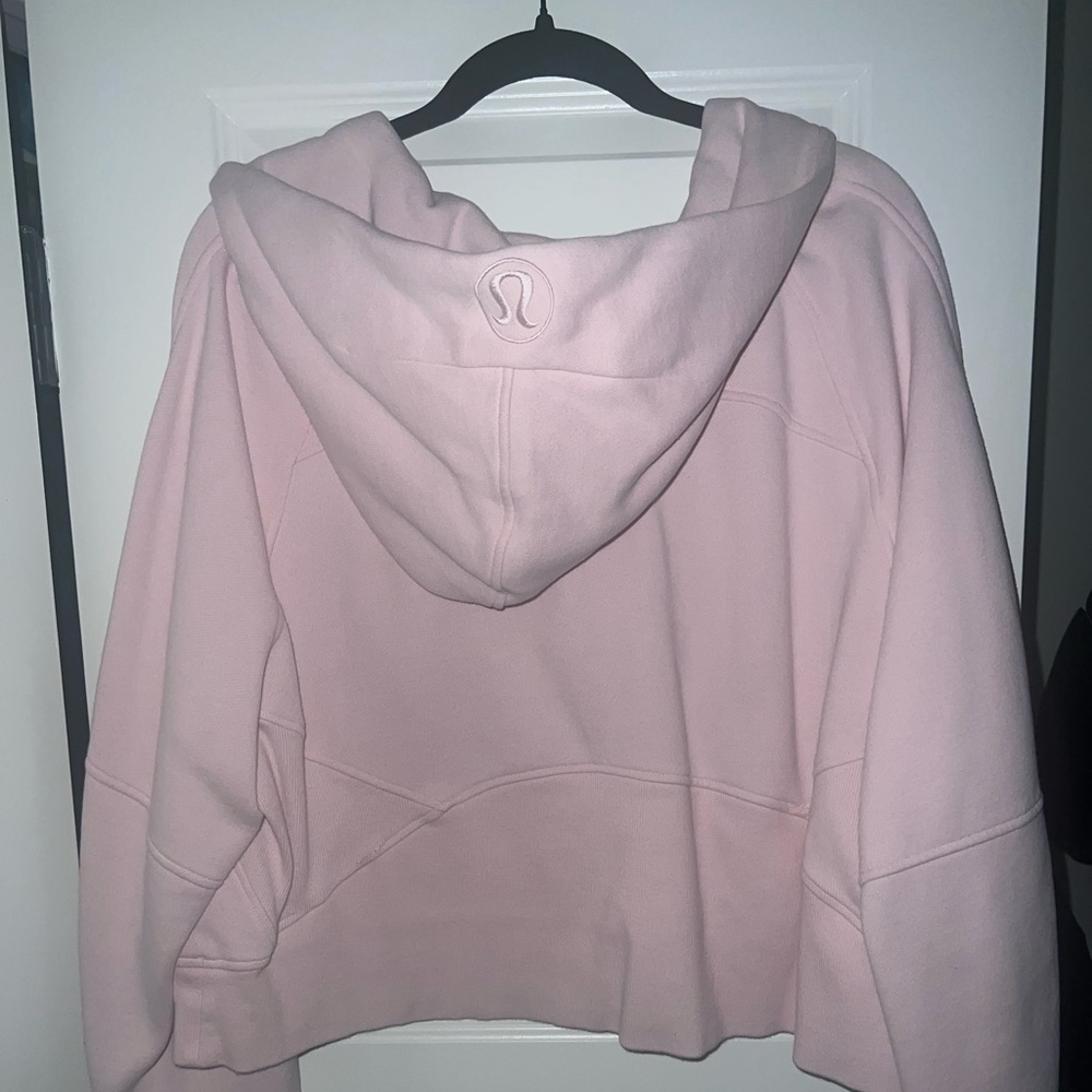 LULULEMON “STRAWBERRY MILKSHAKE” SCUBA Oversized Half-Zip Hoodie SIZE XL/XXL - Picture 2 of 3